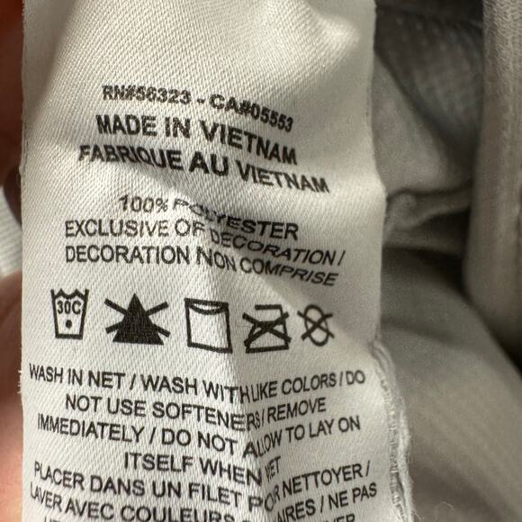 Nike Training Hoodie Mens Large Loose Fit Thermal Dri Fit Pullover Light Gray - Picture 7 of 9